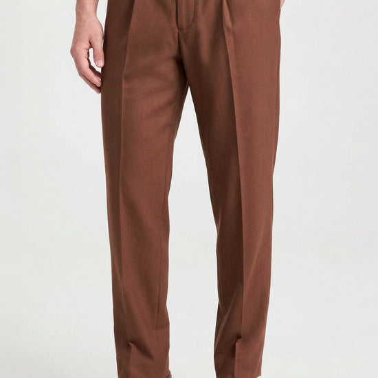 Bi-stretch wool tailored pleated trousers - MONTEZEMOLO