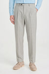Bi-stretch wool tailored pleated trousers - MONTEZEMOLO
