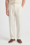 Fresco wool double pleats trousers - MONTEZEMOLO