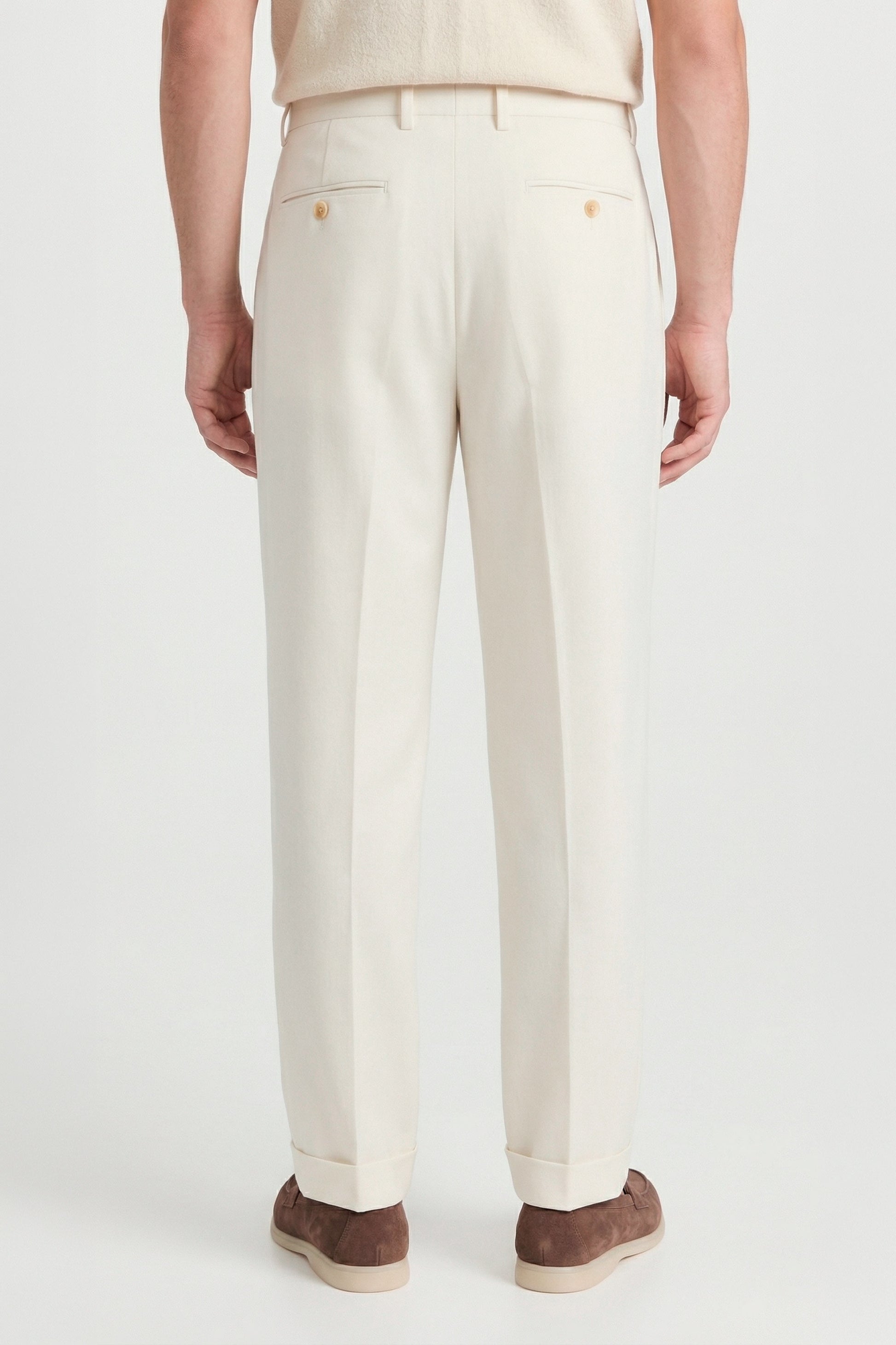 Fresco wool double pleats trousers - MONTEZEMOLO