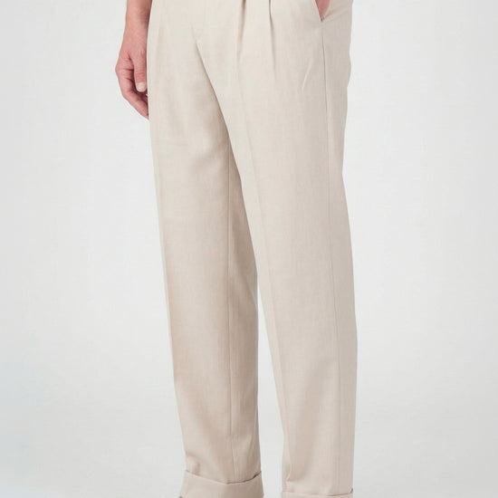 Fresco wool double pleats trousers - MONTEZEMOLO