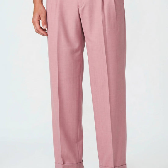 Fresco wool double pleats trousers - MONTEZEMOLO