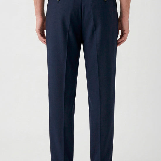 Fresco wool double pleats trousers - MONTEZEMOLO