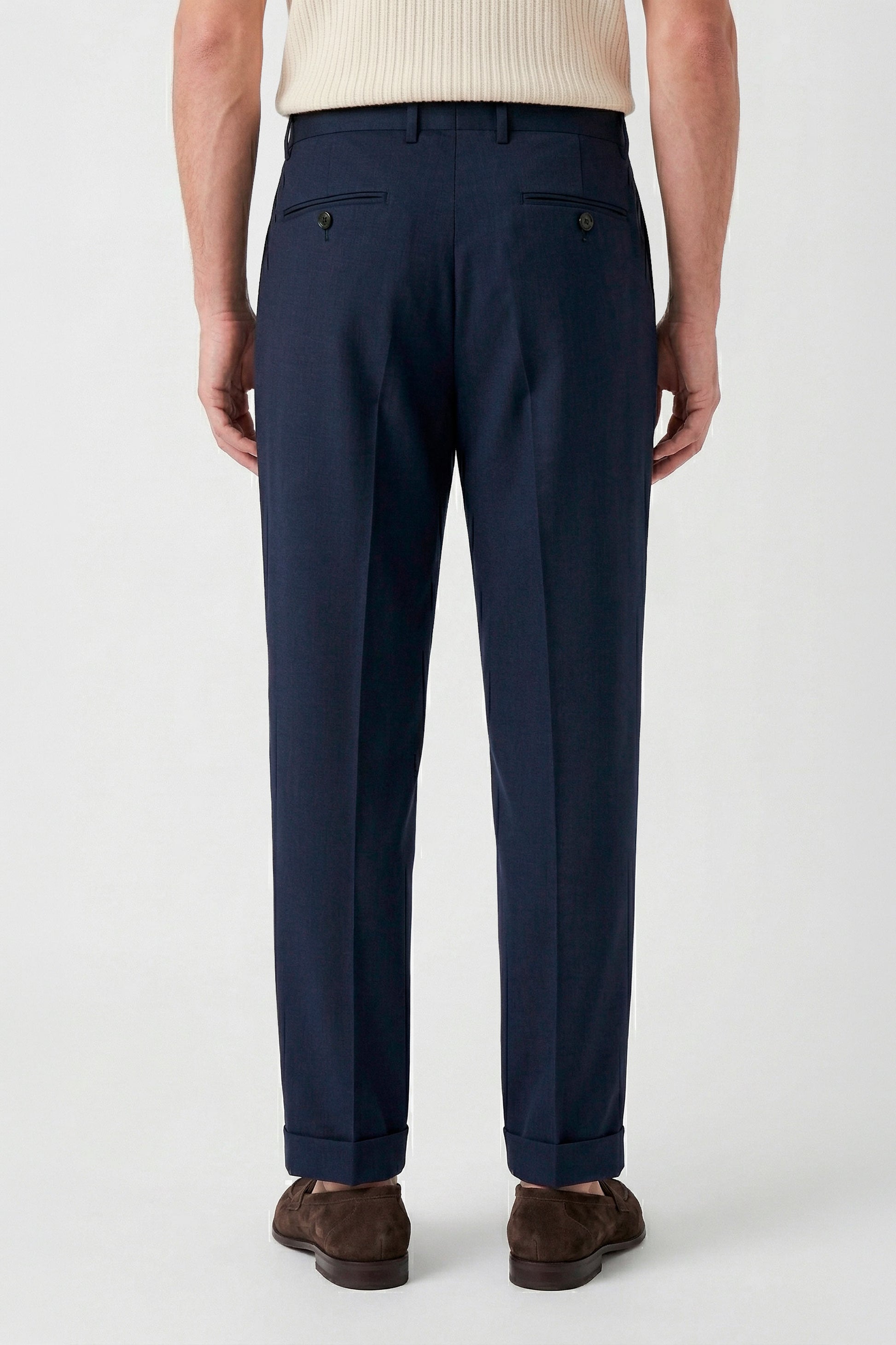 Fresco wool double pleats trousers - MONTEZEMOLO