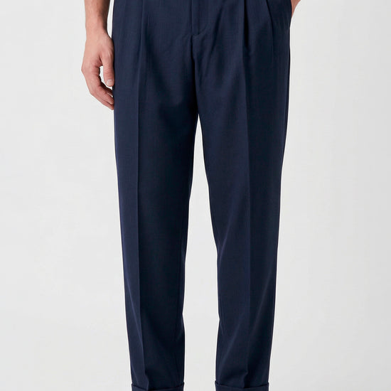 Fresco wool double pleats trousers - MONTEZEMOLO