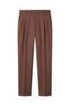 Fresco wool double pleats trousers - MONTEZEMOLO