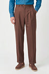 Fresco wool double pleats trousers - MONTEZEMOLO