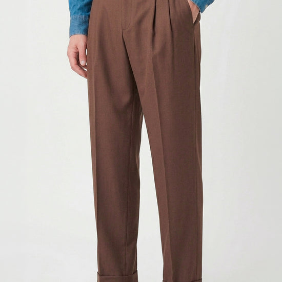 Fresco wool double pleats trousers - MONTEZEMOLO