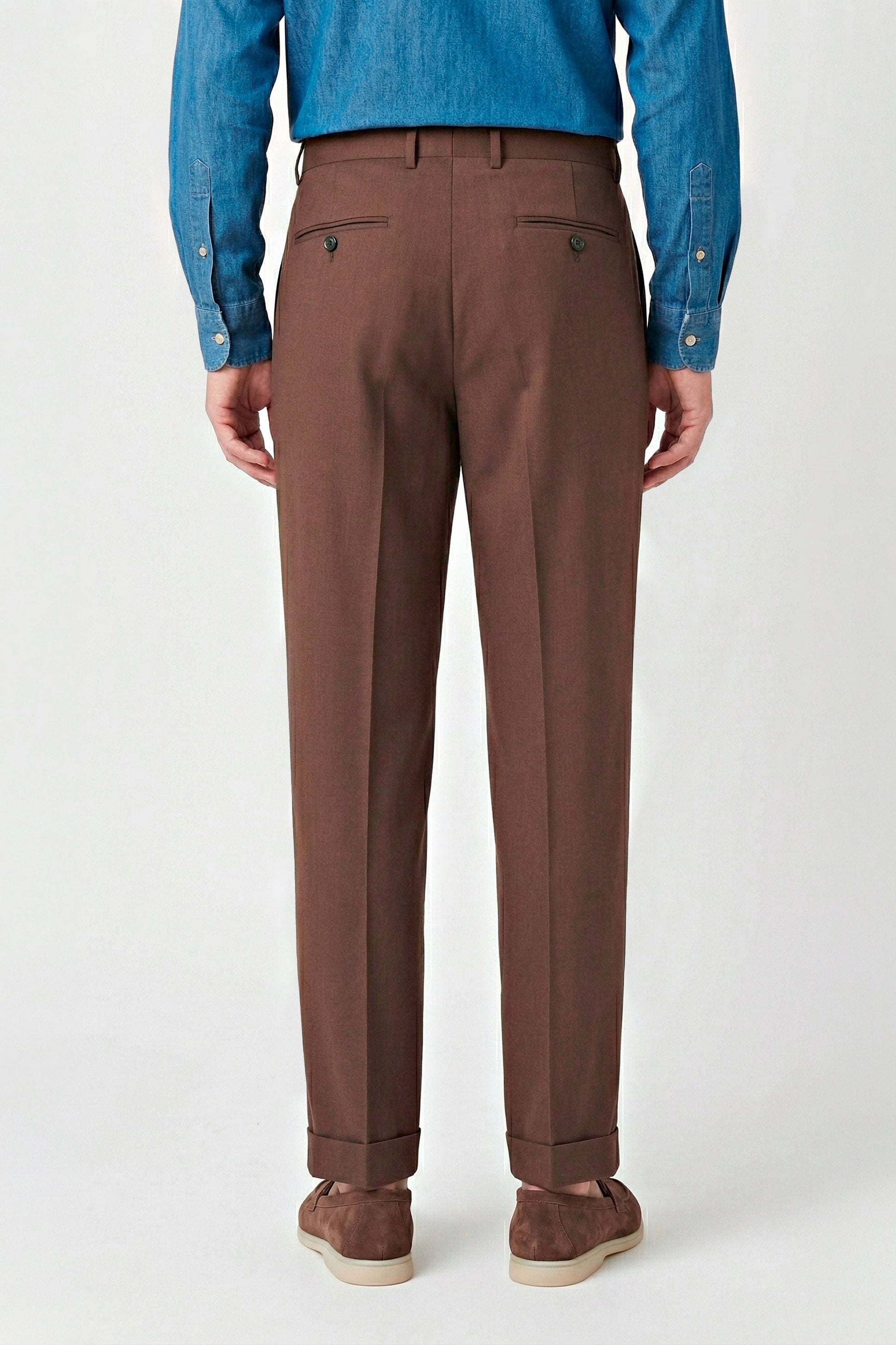 Fresco wool double pleats trousers - MONTEZEMOLO