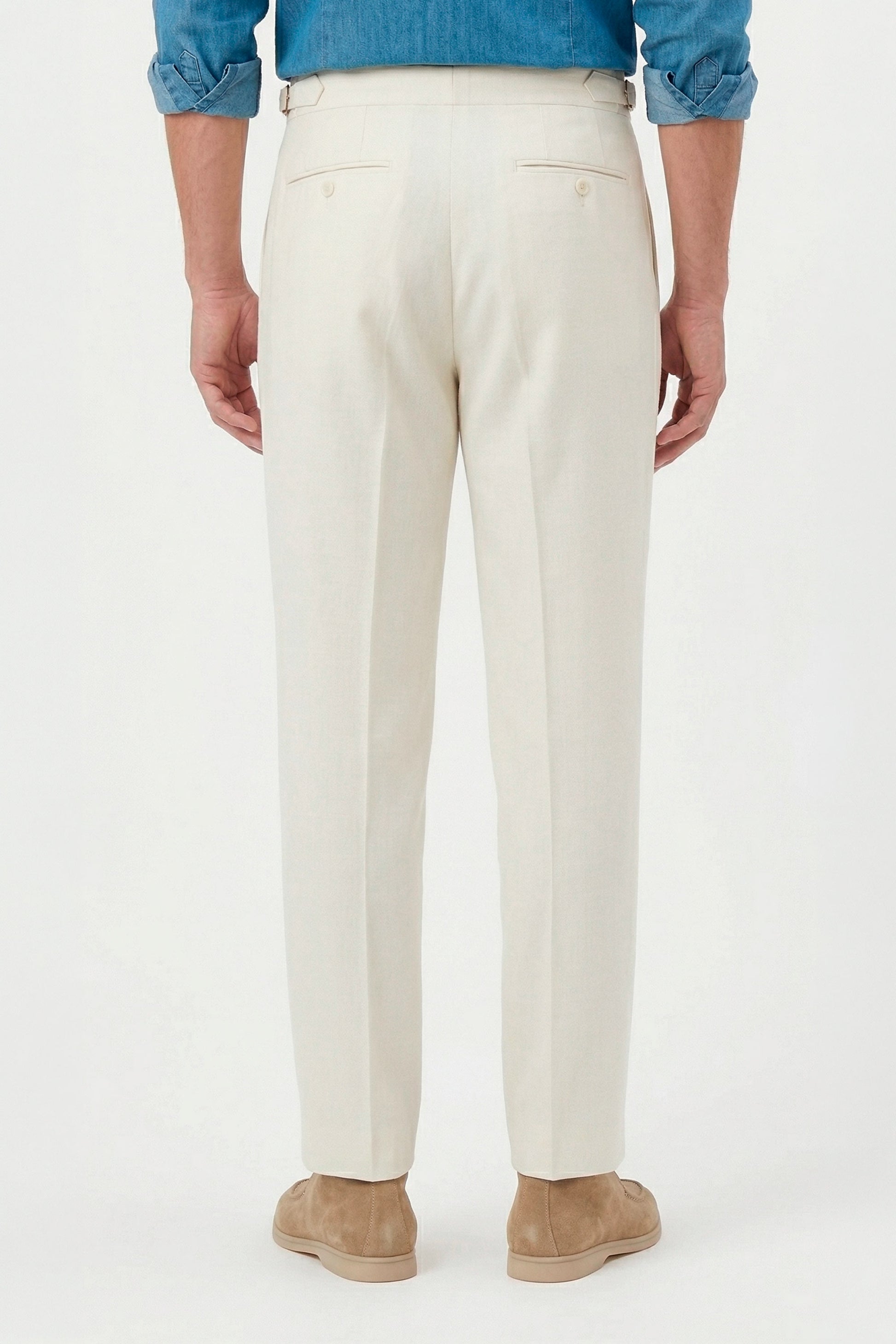 Double pleats Wide-fit fresco wool trousers - MONTEZEMOLO