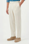 Double pleats Wide-fit fresco wool trousers - MONTEZEMOLO
