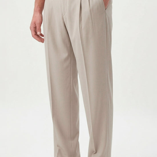 Double pleats Wide-fit fresco wool trousers - MONTEZEMOLO