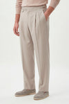 Double pleats Wide-fit fresco wool trousers - MONTEZEMOLO