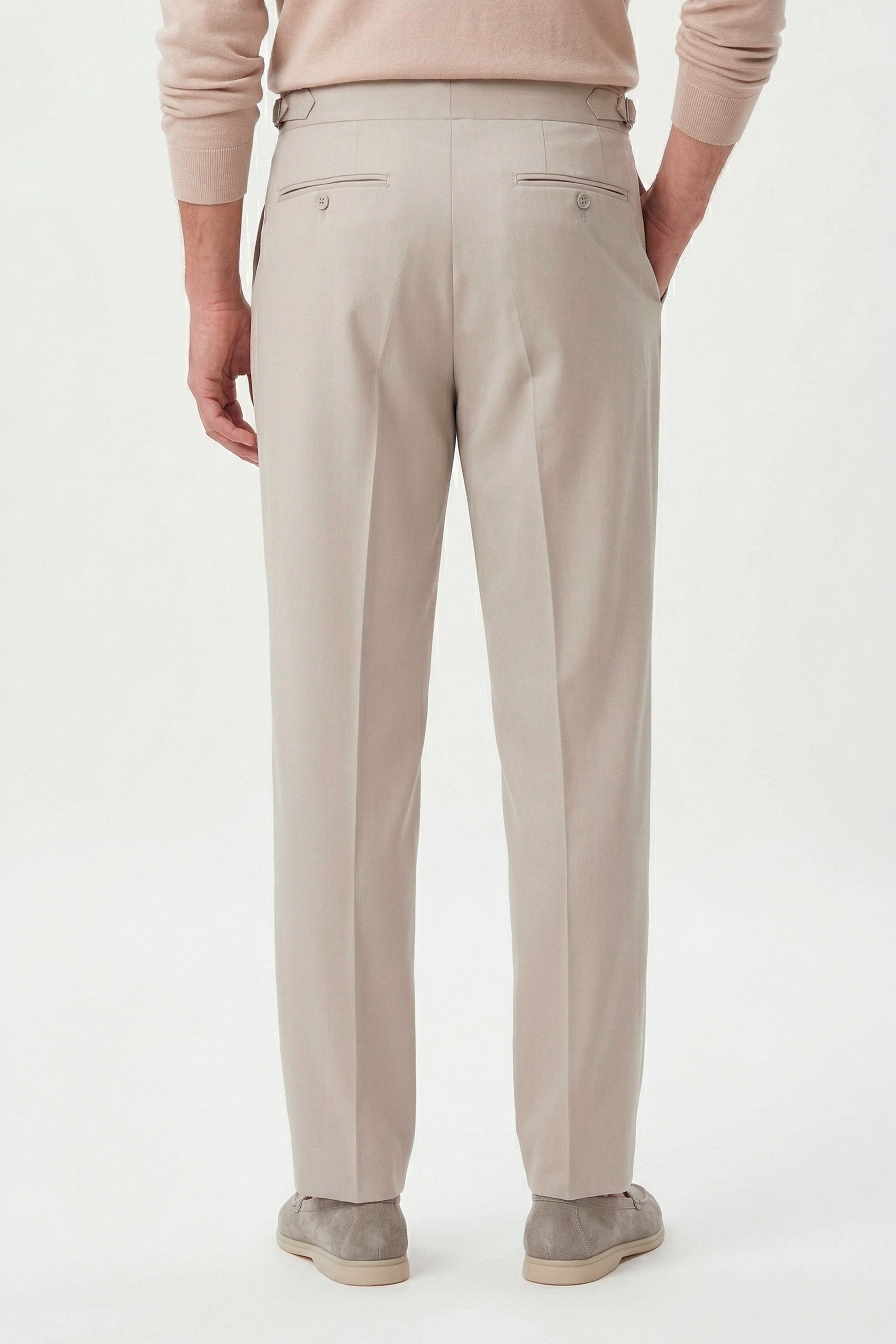 Double pleats Wide-fit fresco wool trousers - MONTEZEMOLO