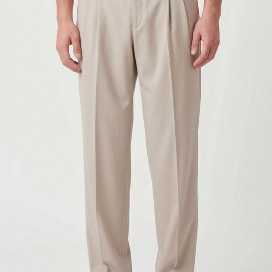 Double pleats Wide-fit fresco wool trousers - MONTEZEMOLO