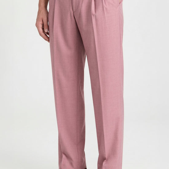 Double pleats Wide-fit fresco wool trousers - MONTEZEMOLO