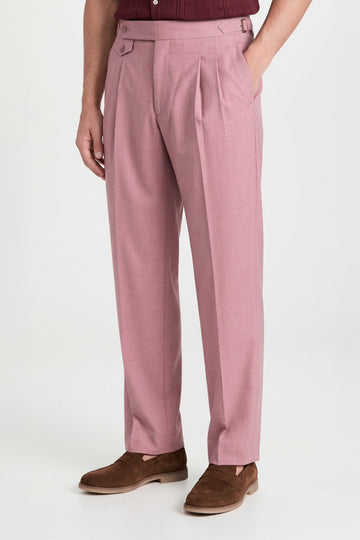 Double pleats Wide-fit fresco wool trousers - MONTEZEMOLO