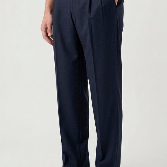 Double pleats Wide-fit fresco wool trousers - MONTEZEMOLO
