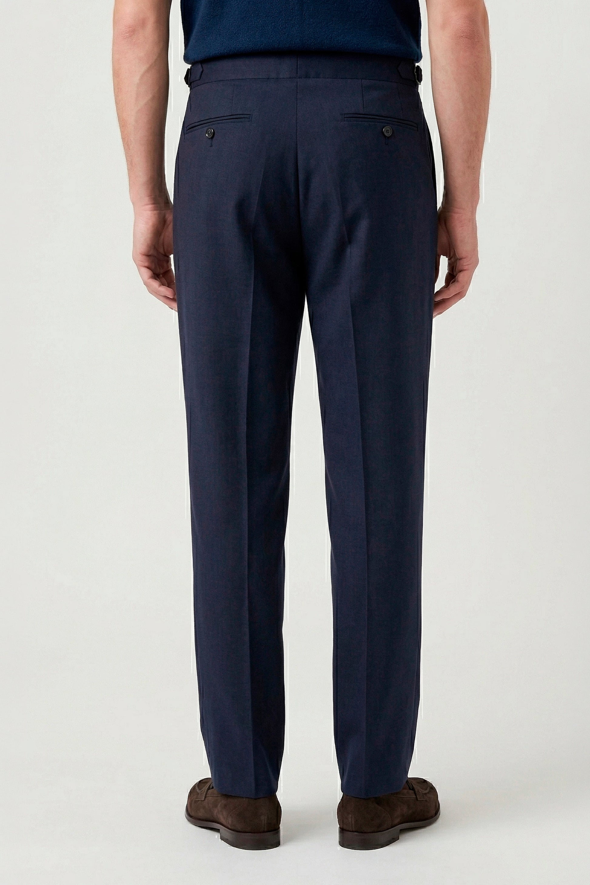 Double pleats Wide-fit fresco wool trousers - MONTEZEMOLO