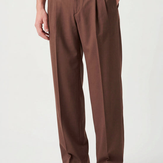 Double pleats Wide-fit fresco wool trousers - MONTEZEMOLO