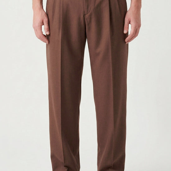 Double pleats Wide-fit fresco wool trousers - MONTEZEMOLO