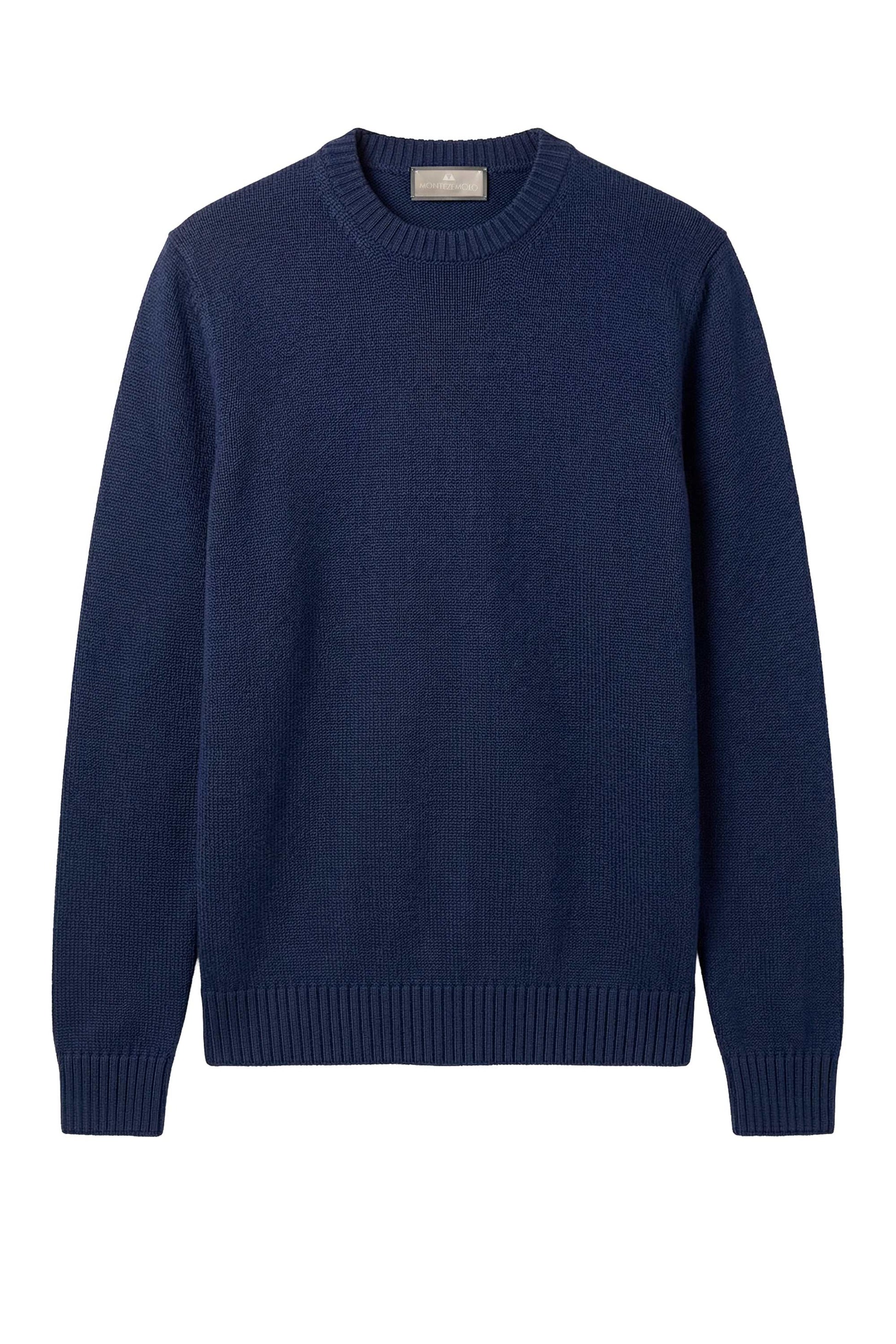 Organic cotton crewneck sweater - MONTEZEMOLO
