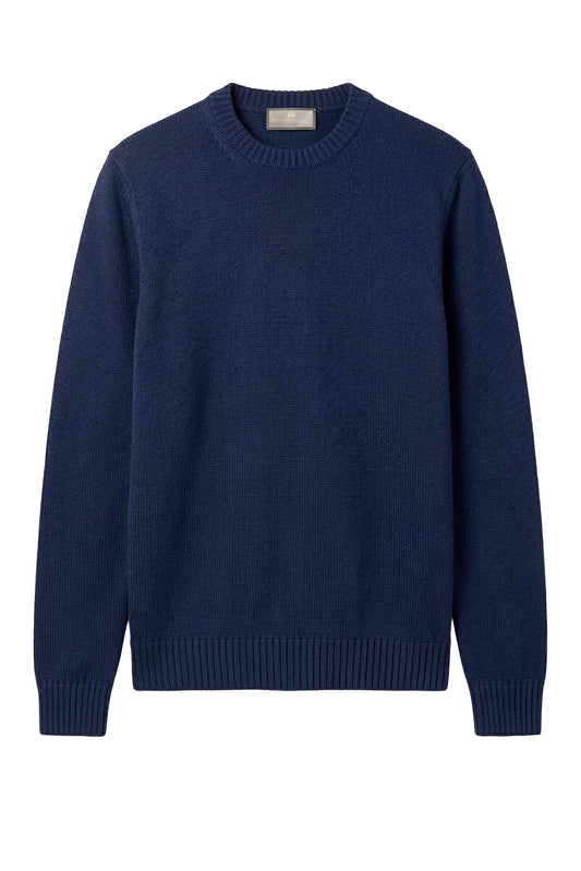 Organic cotton crewneck sweater - MONTEZEMOLO