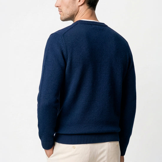 Organic cotton crewneck sweater - MONTEZEMOLO