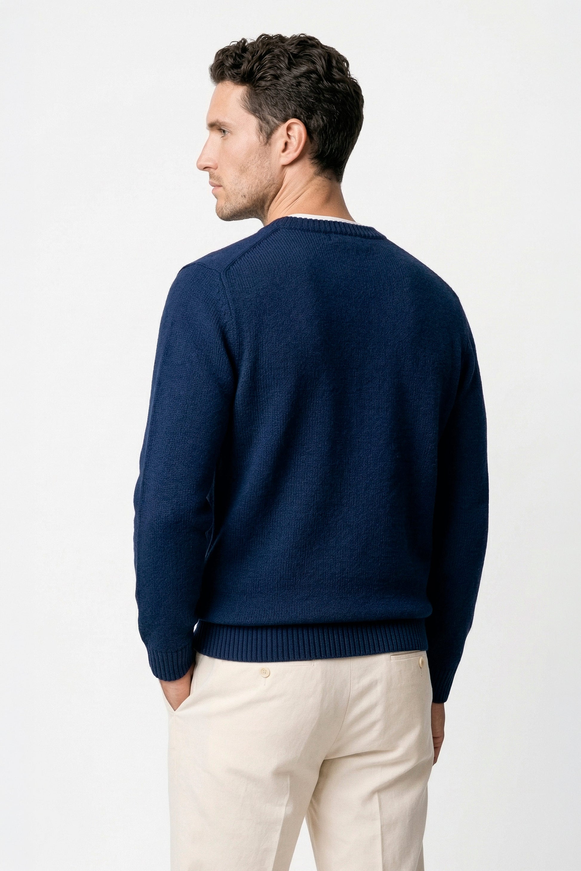 Organic cotton crewneck sweater - MONTEZEMOLO