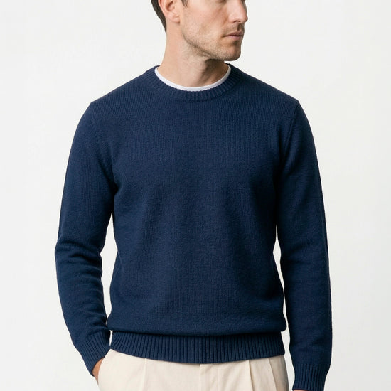 Organic cotton crewneck sweater - MONTEZEMOLO
