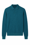 Long-sleeve honeycomb knit polo - MONTEZEMOLO