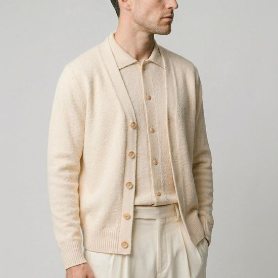 Bouclé cotton cardigan - MONTEZEMOLO