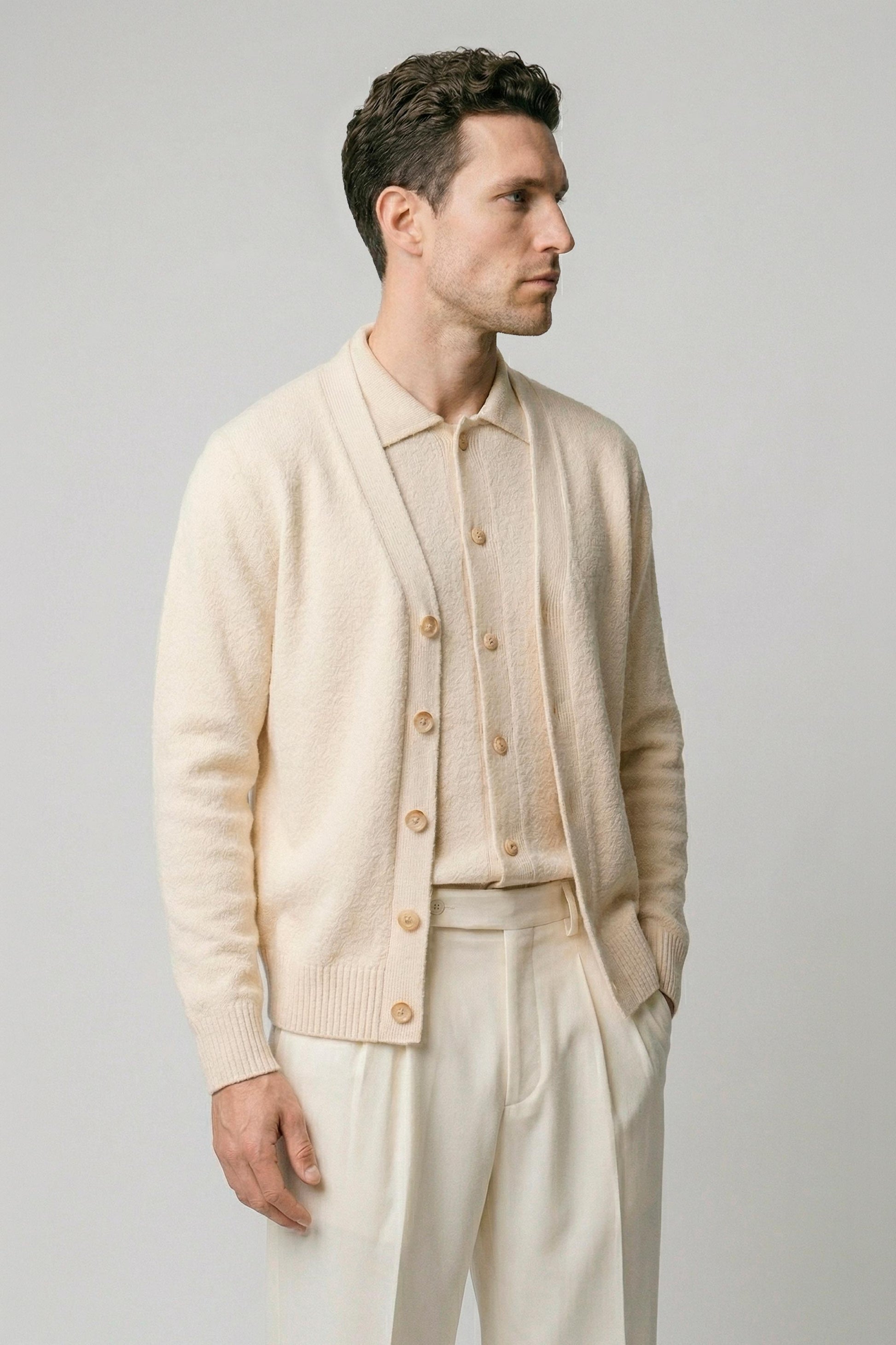 Bouclé cotton cardigan - MONTEZEMOLO
