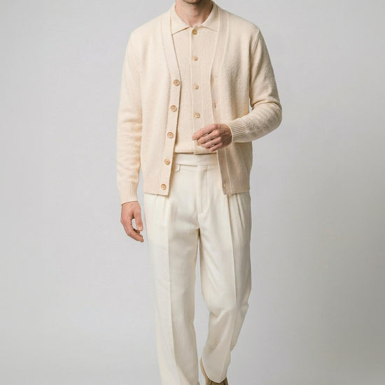 Bouclé cotton cardigan - MONTEZEMOLO