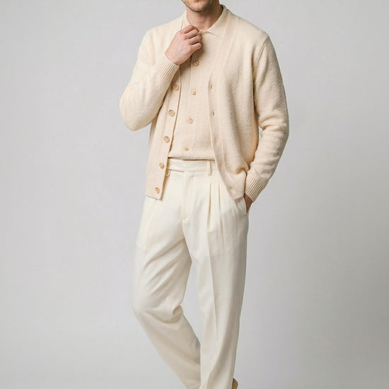 Bouclé cotton cardigan - MONTEZEMOLO