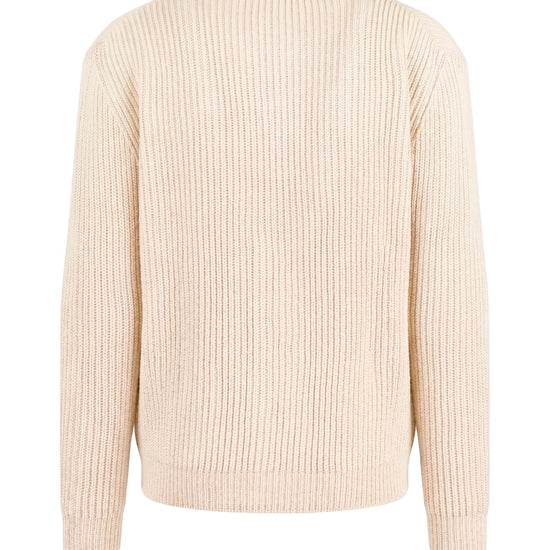 Shawl collar organic cotton rib cardigan - MONTEZEMOLO