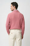 Shawl collar organic cotton rib cardigan - MONTEZEMOLO
