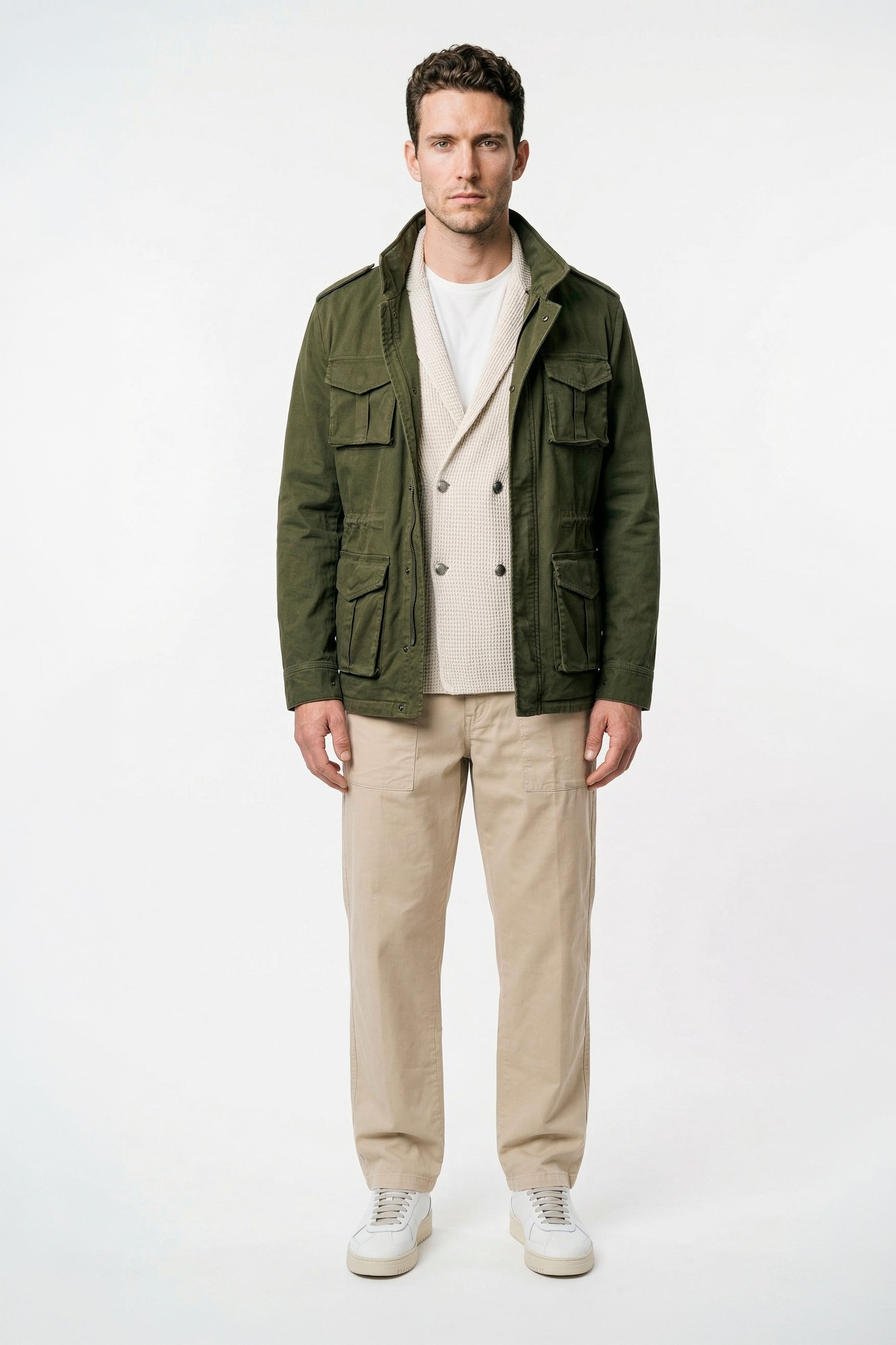 Stretch cotton field jacket - MONTEZEMOLO