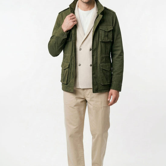 Stretch cotton field jacket - MONTEZEMOLO
