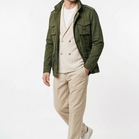 Stretch cotton field jacket - MONTEZEMOLO
