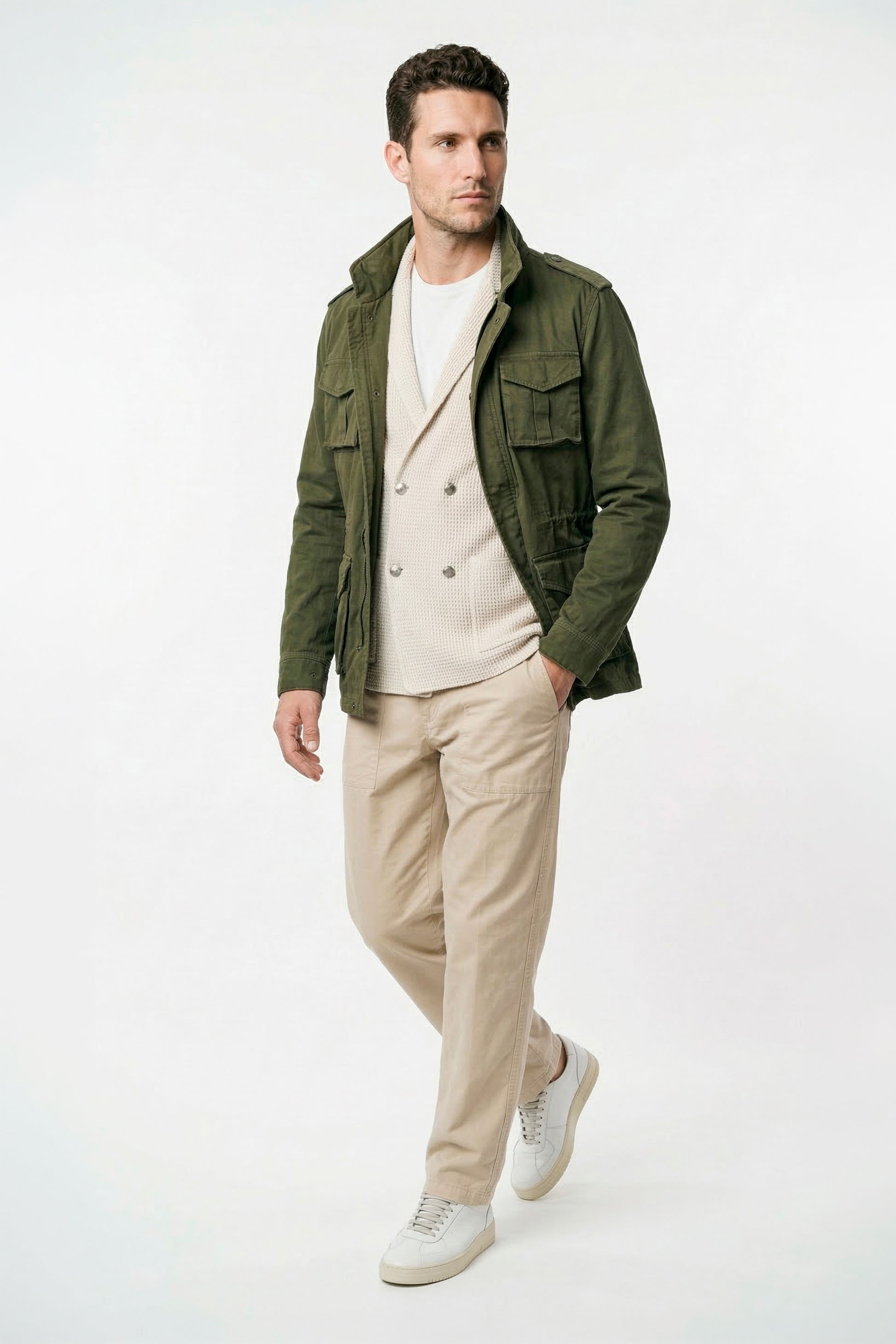 Stretch cotton field jacket - MONTEZEMOLO