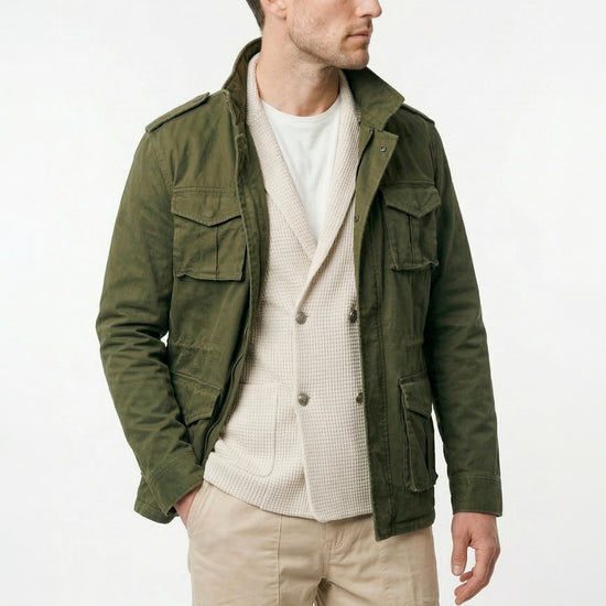 Stretch cotton field jacket - MONTEZEMOLO