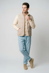 Suede vest with silver-plated buttons - MONTEZEMOLO