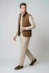 Suede vest with silver-plated buttons - MONTEZEMOLO