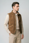 Suede vest with silver-plated buttons - MONTEZEMOLO