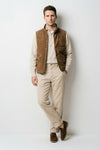 Suede vest with silver-plated buttons - MONTEZEMOLO