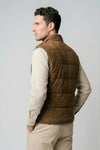 Suede vest with silver-plated buttons - MONTEZEMOLO