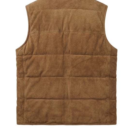 Suede vest with silver-plated buttons - MONTEZEMOLO