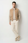 Cardigan jacket with suede front - MONTEZEMOLO