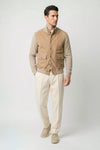 Cardigan jacket with suede front - MONTEZEMOLO